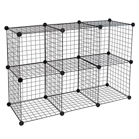 mesh steel cube box shelves|wire cube shelving home depot.